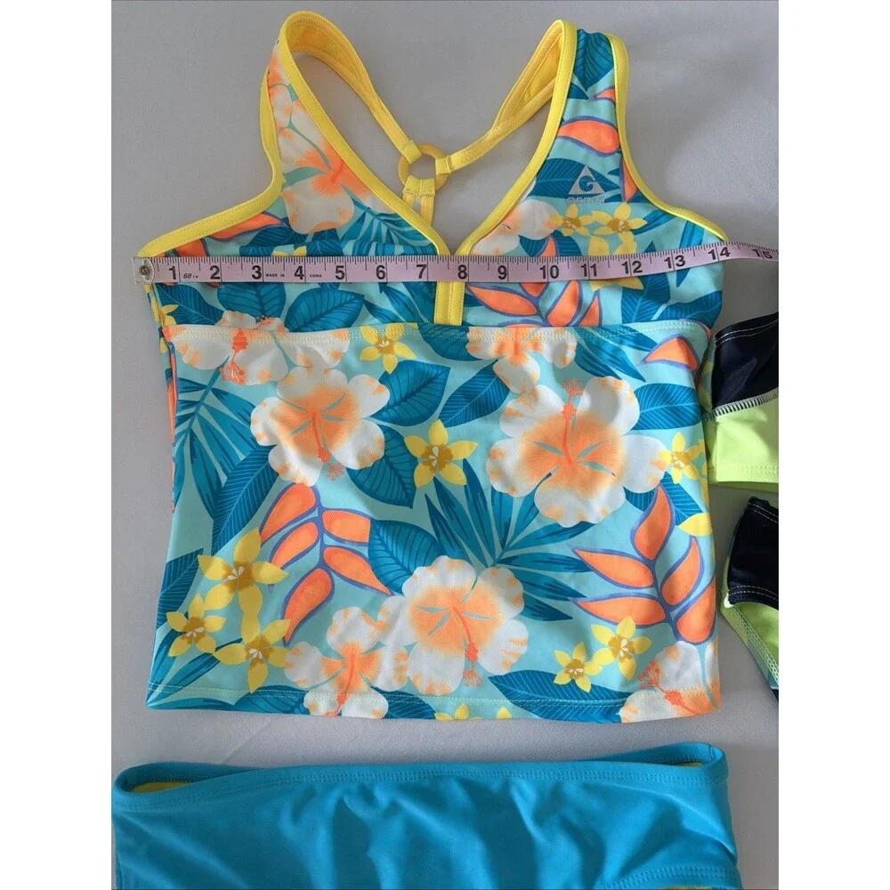 5 Pcs Lot Girls Sz 14 Beachwear Swimsuit Swim Bathing Suit Cruise Tankini Shorts